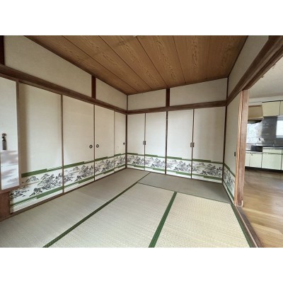 【現況】1階南西側6帖和室客間としてもお使いできますね。