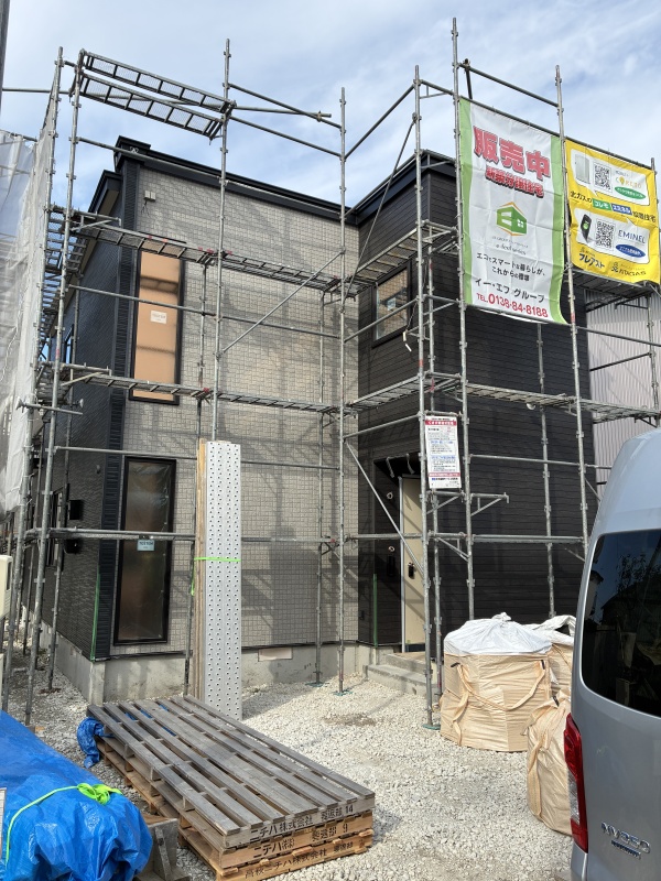 外壁の貼り工事が終わりました（2026/10/17）