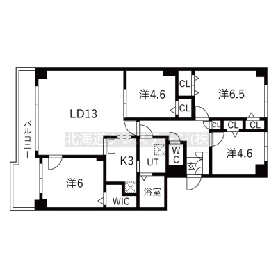 南東向きバルコニー♪4LDK＋ウォークインクローゼット！