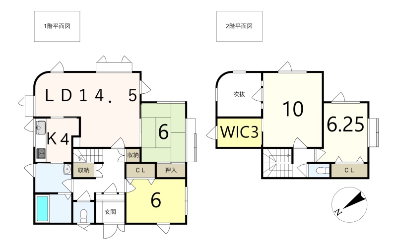 千歳市北光6丁目 4SLDK中古戸建 間取り図
